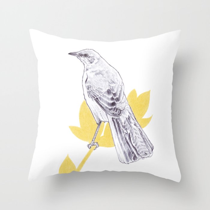 Mockingbird Song Throw Pillow