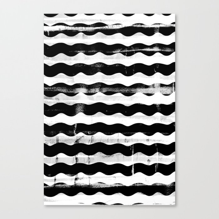 Black Waves Canvas Print