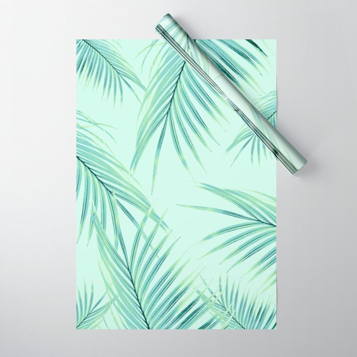 Summer Palm Leaves Dream #1 #tropical #decor #art #society6 Wrapping Paper