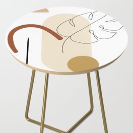 Abstract Shapes Print 32, Modern Art V1 Side Table