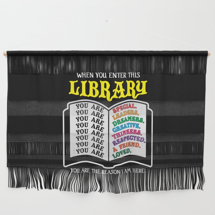 Cool Librarian Saying Wall Hanging