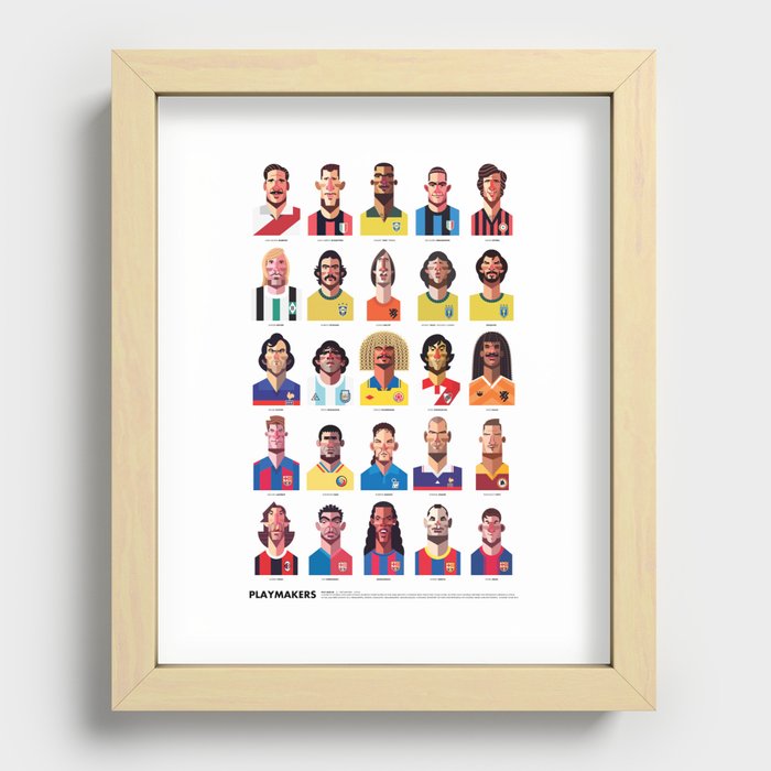 Playmakers Recessed Framed Print