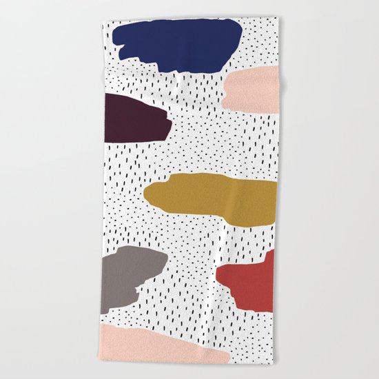 Happy sky Beach Towel