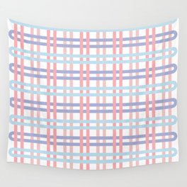 Woven - Pink and Blue Wall Tapestry
