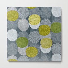 Dickinsonia Lime Metal Print | Nature, Illustration, Pattern 