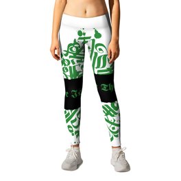 There Is Magic In The Air Celtic Pattern  Leggings | Witches, Witchcraft, Celticdesign, Magical, Occult, Occultwalldecal, Celticpattern, Magic, Celticartwork, Greendesign 