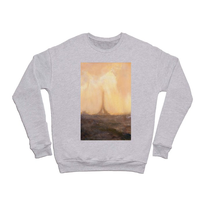 View of Paris from Saint-Cloud by Gaston La Touche - French Fine Art - Eiffel Tower Crewneck Sweatshirt