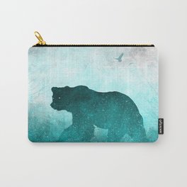 Teal Ghost Bear Carry-All Pouch