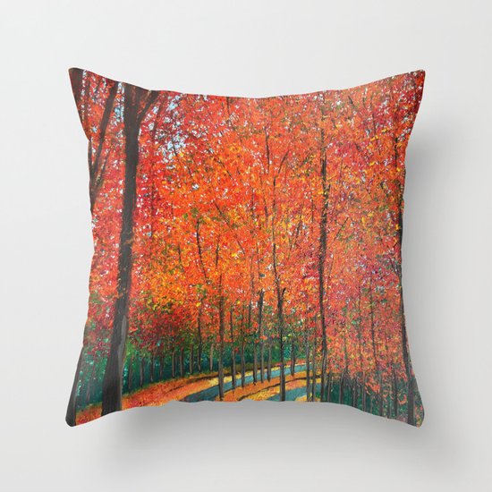 Beautiful colors of Autumn Throw Pillow