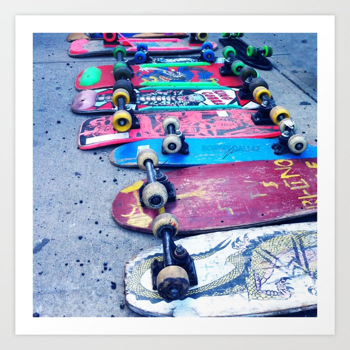 "SKATEBOARD THRIFT" BY ROBERT DALLAS Kunstdrucke | Fotografie, Digital, Farbe, Skate, Skateboard, New-york, Nyc, Thrift, Store, Street
