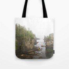 Cape Flattery Washington Pacific Ocean West Coast Sea Stack Forest Landscape Seascape Kelp Geology Cliff Northwest Tote Bag