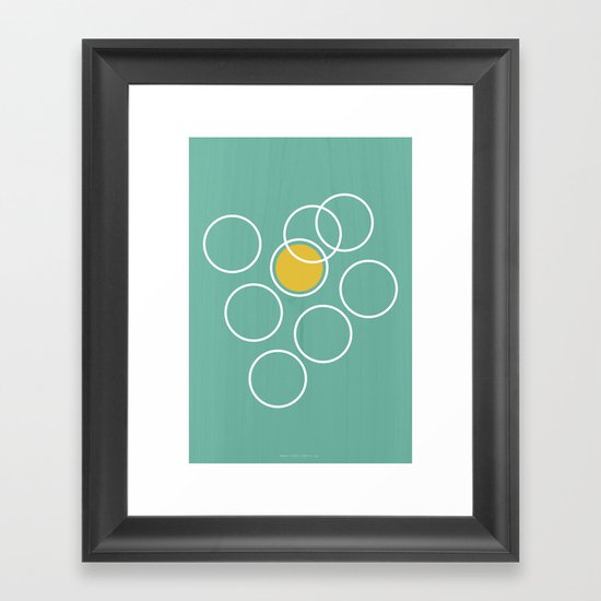 Circles Framed Art Print