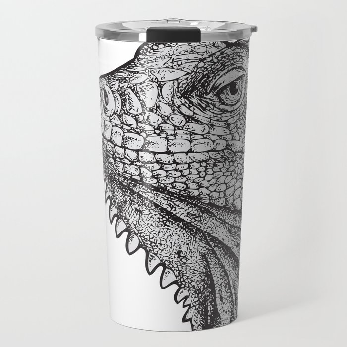 Iguana - Hand Drawn Travel Mug