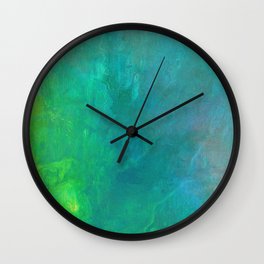 Turquoise blue and green Wall Clock