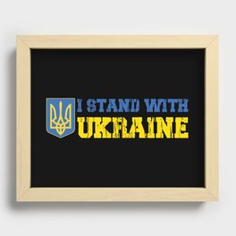 I Stand With Ukraine Recessed Framed Print