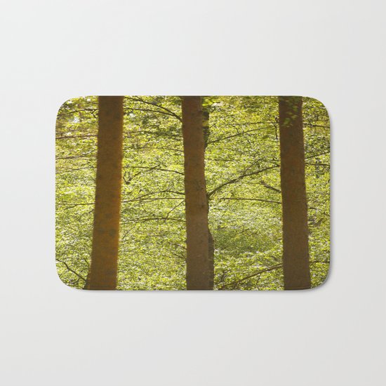 Three Tree Trunks Bath Mat