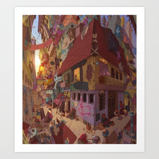 town Art Print