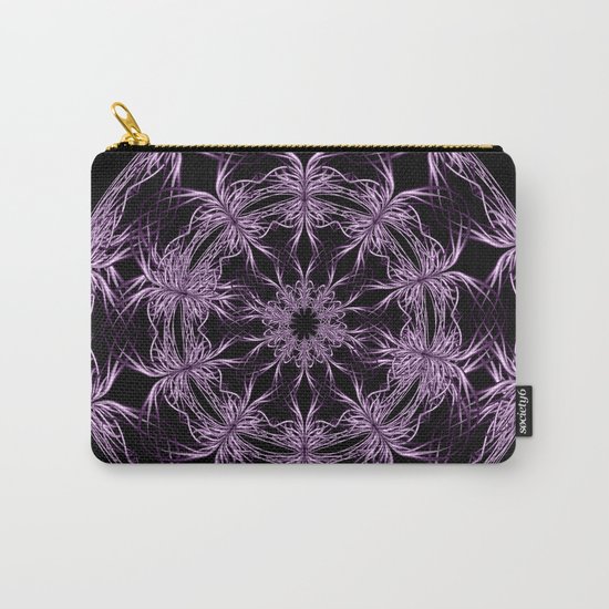 Mandala purple and black Carry-All Pouch
