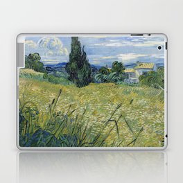 Green Wheat Field with Cypress,  Vincent van Gogh Laptop Skin
