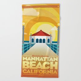 Manhattan Beach California Beach Towel