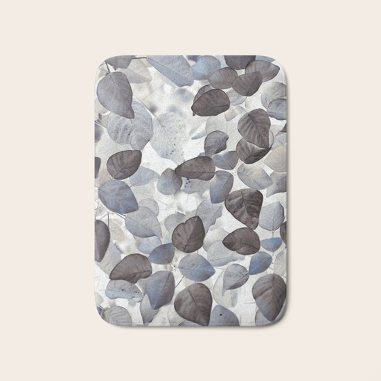 Blue Leaves Bath Mat