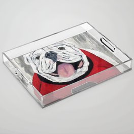 UGA Bulldog Acrylic Tray