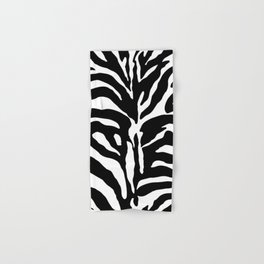Black and white Zebra Stripes Design Hand & Bath Towel