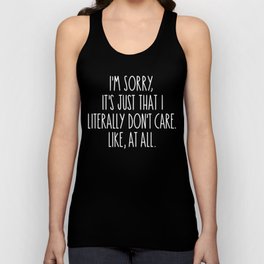 Funny Sarcastic Saying Unisex Tank Top