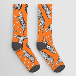 Tigers (Orange and White) Socks