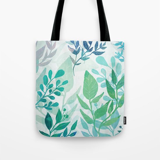 Botanical Pattern Tote Bag