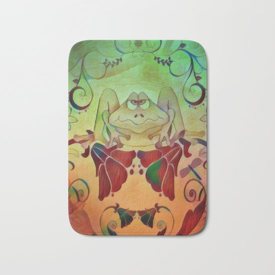 A Frogs World Bath Mat