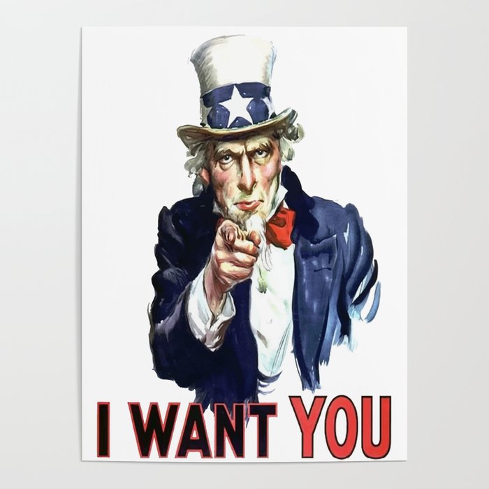 Uncle Sam I Want You Poster