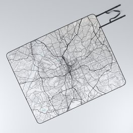 Atlanta City Map of the United States - Circle Picnic Blanket