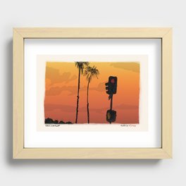 Beach Cop Detectives - 45 - Turn or Straight? Recessed Framed Print