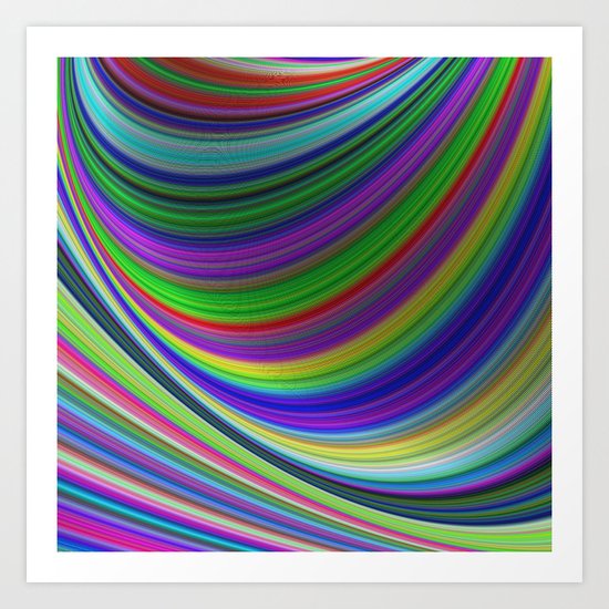 Color curves Art Print