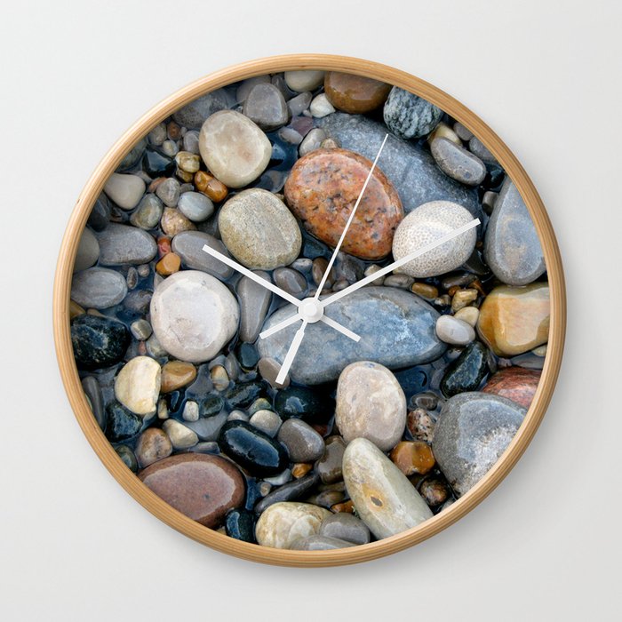 River Rock Design Wall Clock