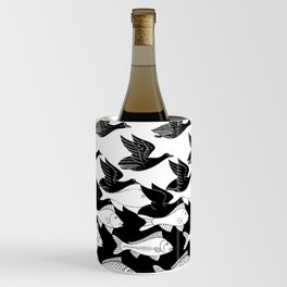 Sky and Water by Maurits Cornelis Escher Wine Chiller