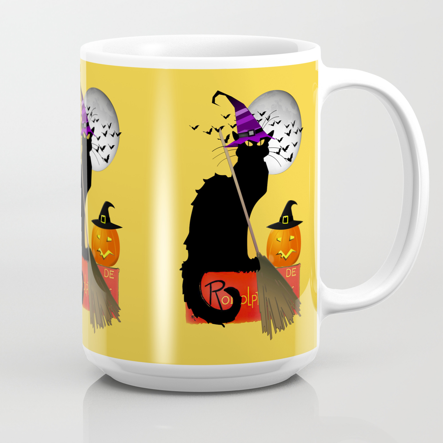 Le Chat Noir Halloween Witch Coffee Mug By Gx9designs Society6