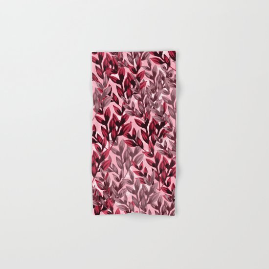 Leaf pattern Hand & Bath Towel