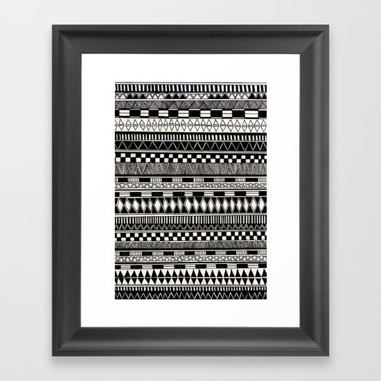 black//white Framed Art Print