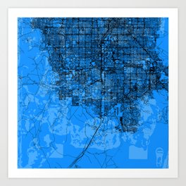 Enterprise USA - Minimal City Map Art Print