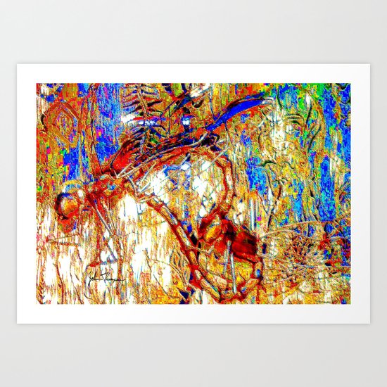 Dragon Flies 2 Art Print