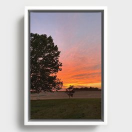 Midwest Sunset Framed Canvas