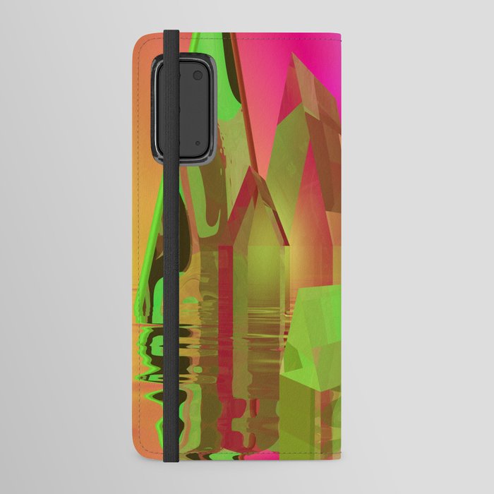 village made of glass -2- Android Wallet Case