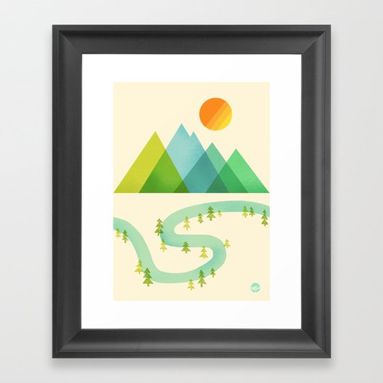 Bend in the River Framed Art Print
