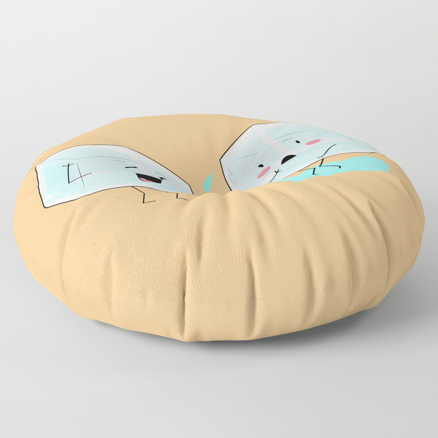 Ice Cube Problems Floor Pillow