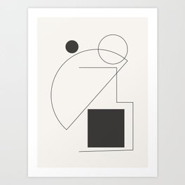 Abstract Minimal Geometric 2 Art Print