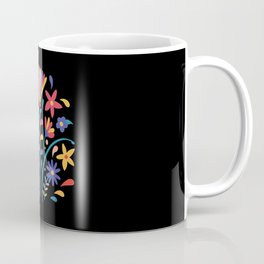 Otomi Floral Composition Mexican Floral Art Coffee Mug