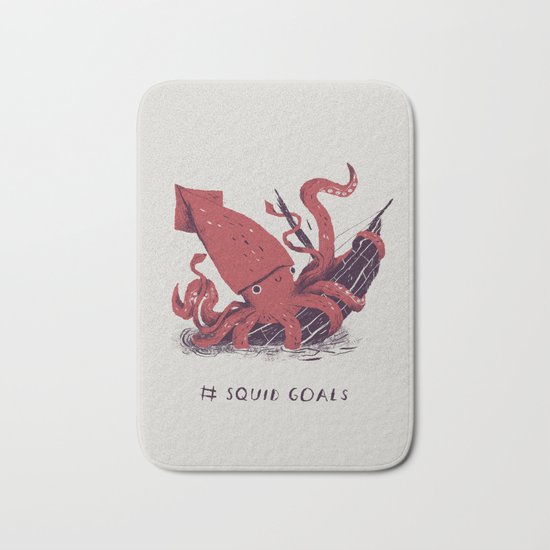 squid goals #squadgoals shirt Bath Mat