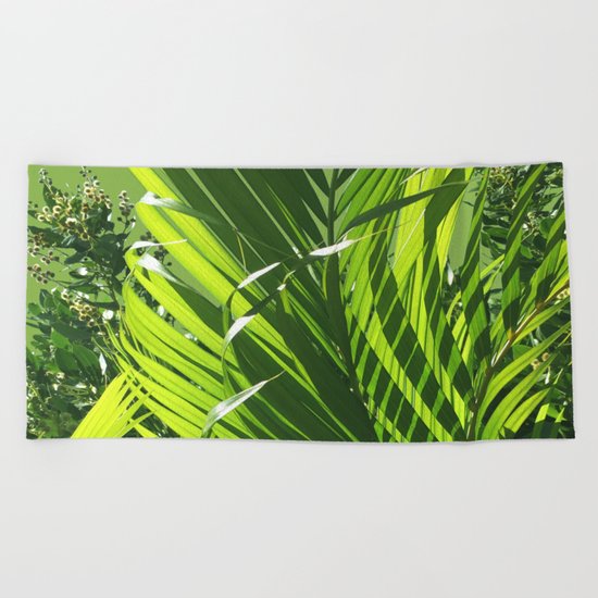It's All About Greenery Beach Towel